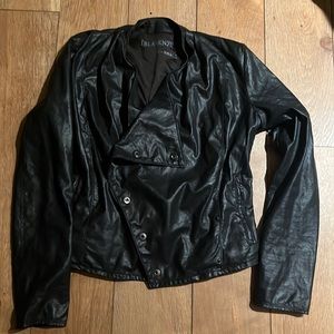 Blank Nyc leather jacket black size extra small motorcycle jacket